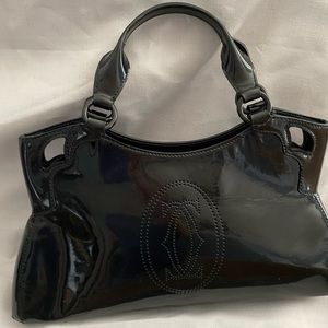 Cartier Marcello Patent Leather Handbag